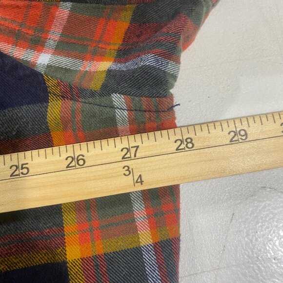 Duluth Trading Co. Mens Relaxed Fit Flannel Shirt 2XL Plaid Long Sleeve Cotton C - Picture 6 of 9
